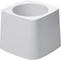 Rubbermaid Commercial Products 5" Toilet Bowl Brush Holder White Compact Design for Toilet Brush Storage for Bathroom/Professional/Janitorial Use