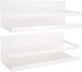 2 Pack Magnetic Spice Rack for Refrigerator,Heave Duty Magnetic Shelf For Kitchen,Magnet Book Shelf For Whiteboard,Space Container,Drill free (White)