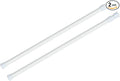 KXLife 2 Pack Spring Tension Curtain Rod for Window 16 to 28 Inch, White | Expandable Adjustable Small Curtain Tension Rods, No Drilling, for Kitchen, RV, Cupboard, Refrigerator