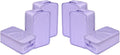 Travel Shoe Bags, Foldable Waterproof Shoe Pouches Organizer-Double Layer (6 Purple Shoe Bags)