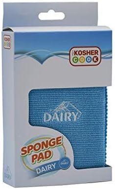 Dairy Blue Dishwashing Sponges - Heavy Duty Scouring Pad, Non Scratch Scrubber - Durable and Soft - Color Coded Home and Kitchen Accessories by The Kosher Cook