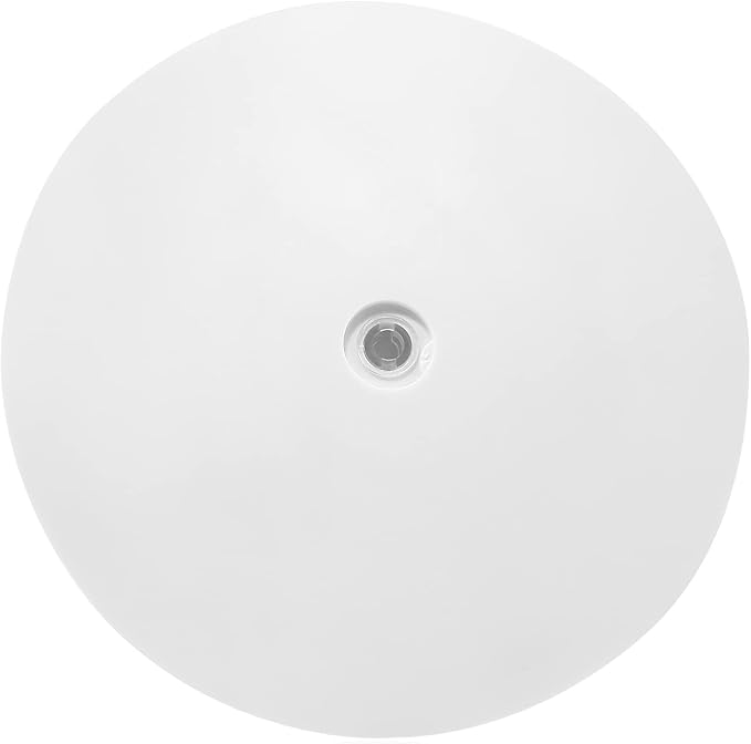 Jersvims 1 Pcs 8 Inch Acrylic Turntable Platter, White | Round Rotating Plate, For Kitchen Pantry Cabinet Organizer, Desk Rack Spice Organizer, Cake Cookie Decorating