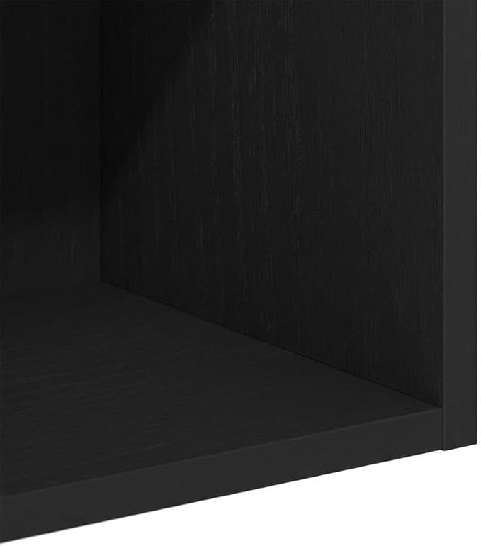 Furnifact Blackwood Bookcase with Elegant Wooden Design, Space-Saving Compact Storage, Durable Wood Material for Modern Home Office and Living Room