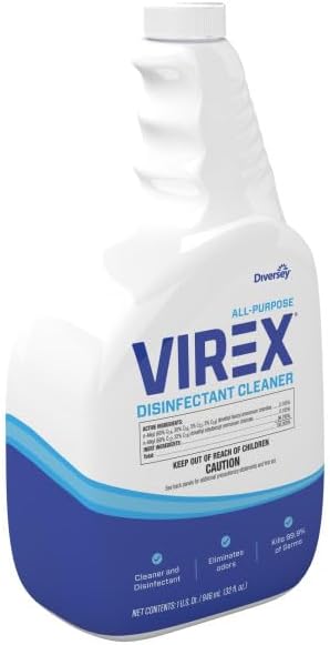 VIREX Diversey All Purpose Disinfectant Cleaner, Spray, 32 oz, 4 Pack
