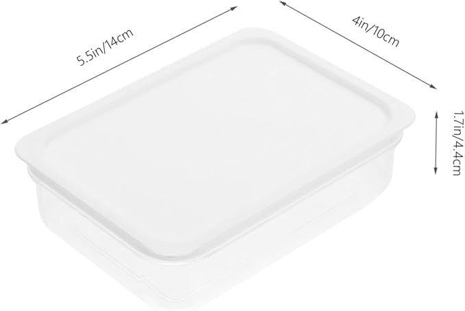 2Pcs Wear-resistant Refrigerator Food Containers with Lids Transparent Rectangular Preservation Boxes for Meat Storage and Fruit Organization Space-saving Kitchen Fridge Organizer