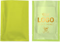 100PCS Customized Vacuum Heat Seal Bag,Open Top Packaging Bag with Clear Front,Single Color Printing for Logo/Text/QR Code (Green, 10 * 15CM/4.0"*6.0"-100PCS-One Color Print)