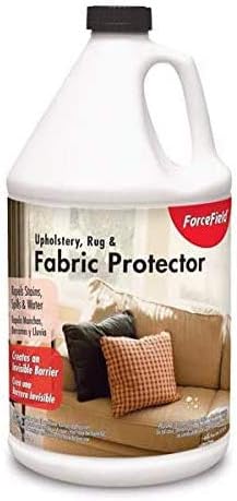 ForceField® Fabric Protector Repels Oil-Based & Water-Based Soils and Stains, Safe for All Types of Fabrics - 1gal
