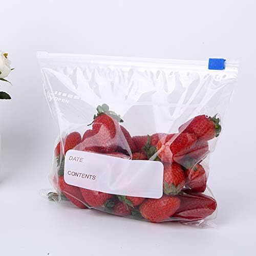 INKulture Plastic Food Storage Re-Usable Bag Safe for Freezer & Microwave 10 Pcs (Clear)Size Medium Size(9" X 9")