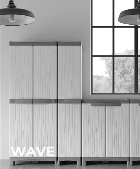Terry, Base 350 UW, Cabinet 2 Internal Shelves. Color: Gray, Material: Plastic, Dimensions: 35x43.8x97.6 cm