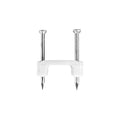 500-Pack 1/2 inch Insulated Plastic Cable Staples - Secures Electrical, UF, (NM) Non-Metalic, and Low-Voltage Wires