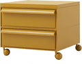 ELEFOCUS 5 Stackable Plastic Storage Bins, rotatable Storage cabinets and Drawers, Bedside Storage Units(Size:42x42x36cm(17x17x14inch),Color:Yellow)