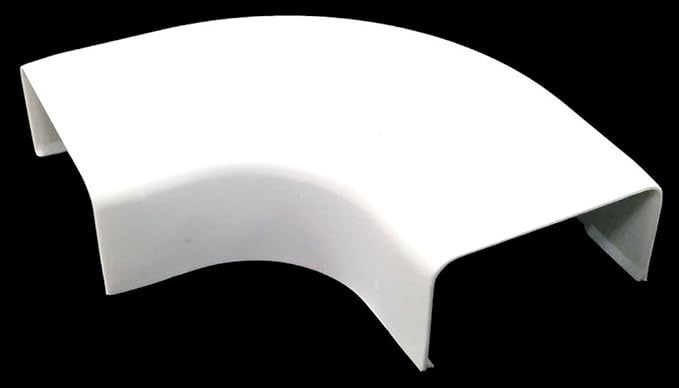Electriduct Extra Large Latching Cable Raceway Accessories (2100 Series) - 90 Degree Elbow - White