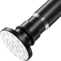 Small Tension Curtain Rod 18-32 Inch Spring Tension Rod Short Shower Curtain Rod No Drilling Adjustable Black Shower Rod,Heavy Duty