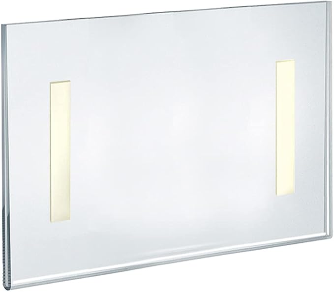 Azar Displays 122022 Self Adhesive Clear Acrylic Wall Sign Holder Frame 11" W x 8.5" H- Landscape/Horizontal, 10-Pack