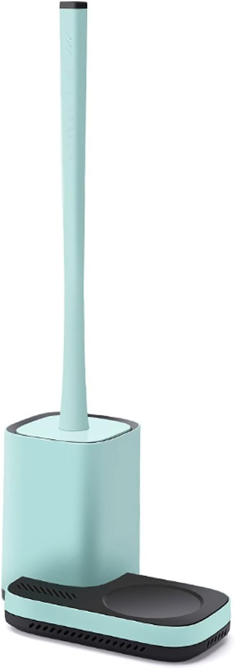 Multi-Function Toilet Brush and Holder, Toilet Cleaner Brush for Bathroom, Floor Standing & Wall Mounted Toilet Scrubber, No Dead Angle Home Cleaning Utensils Bathroom Accessories (Color : Gree