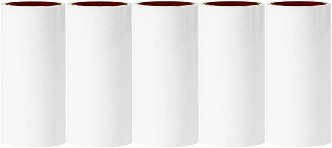 4 inch Lint Roller Refills Compatible with Evercare PetLovers Muji Swihauk Bailalibo and More Standard 4 inch Lint Rollers Extra Sticky 60 Sheets per Refill 5 Pack Total 300 Sheets