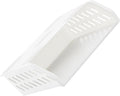 1pc Wall-mounted Storage Rack Multipurpose Plastic Organizer for Kitchen and Bathroom Punch Design Easy Installation and White