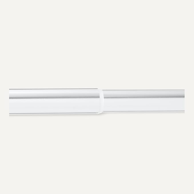 Amazon Basics Adjustable Length Clothes Hanging Rod, Chrome, 48" to 72"
