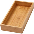 YBM Home Bamboo Drawer Organizer Storage Box for Kitchen Drawer, Junk Drawer, Office, Bedroom, Children Room, Craft, Sewing, and Bathroom, 6x15x2 inch