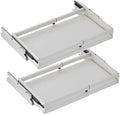 2 Pack Pull Out Cabinet Organizer, Expandable Sliding Storage Basket, Multi-Purpose Pull-Out Shelf for Kitchen, Pantry, Bathroom, Bedroom, Garage - Maximize Space & Accessibility