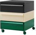 ELEFOCUS 5 Stackable Plastic Storage Bins, rotatable Storage cabinets and Drawers, Bedside Storage Units(Size:42x42x50cm(17x17x20inch),Color:B)