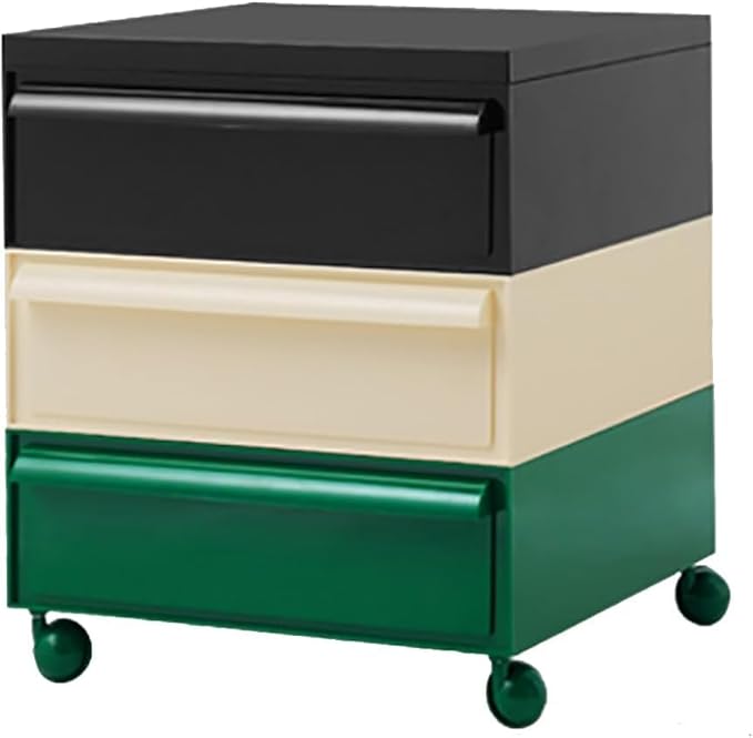 ELEFOCUS 5 Stackable Plastic Storage Bins, rotatable Storage cabinets and Drawers, Bedside Storage Units(Size:42x42x50cm(17x17x20inch),Color:B)