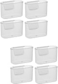 Garneck 8pcs Fridge Side Door Organizer Sauce Bag Holder for Condiments and Seasonings Space-saving Storage for Kitchen Organization Material