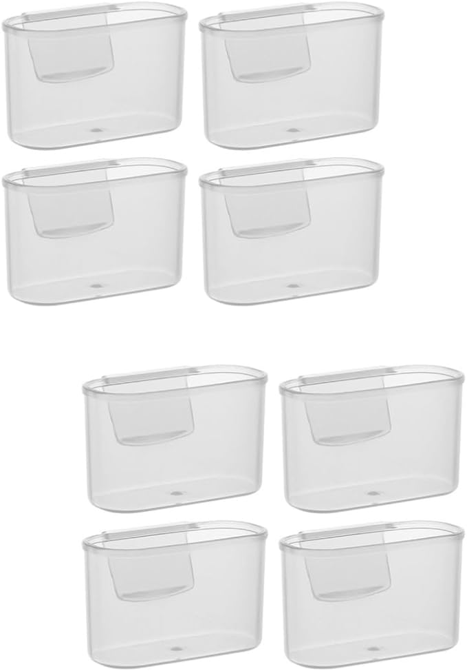 Garneck 8pcs Fridge Side Door Organizer Sauce Bag Holder for Condiments and Seasonings Space-saving Storage for Kitchen Organization Material