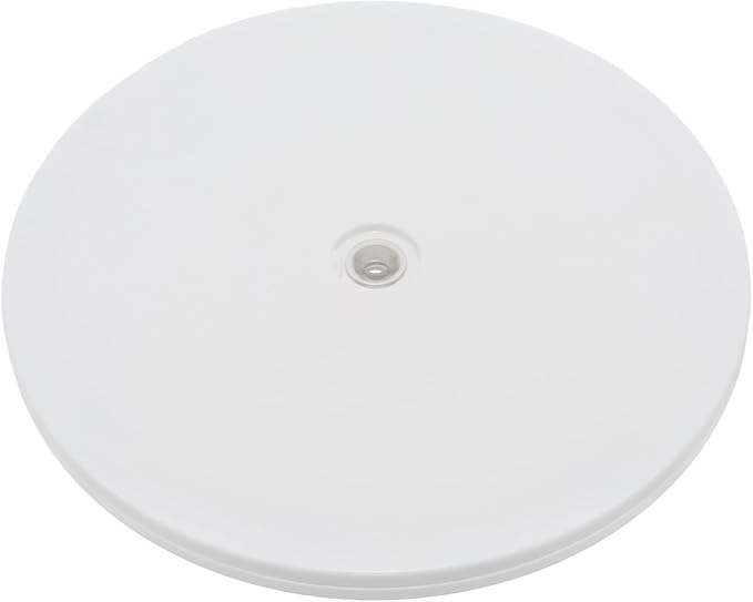 1 Pcs White 8 inch Acrylic Lazy Susan Rotating Turntable Organizer Bearings - Round Swivel Plate for Spice Rack, Table, Cake, Kitchen Pantry