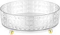 Non Skid Lazy Susan Turntable, Spice Rack Turntable, 9 Inch Spinning Organizer, 360 Degree Rotating Seasoning Organizer for Kitchen Pantry Cabinet Perfume Makeup Cosmetic Refrigerator, Clear