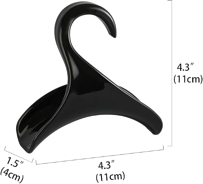 Purse Hanger for Closet Rod - Handbag Storage Organizer - Acrylic Hangers for Hanging Purses, Backpacks, Satchels, Crossovers, Totes (4 Pack)