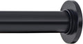 Ivilon Tension Curtain Rod - Spring Tension Rod for Windows or Shower, 36 to 54 Inch. Black