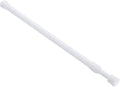 uxcell Tension Curtain Rod, Adjustable 12 to 20 Inches, 0.39" Dia White Spring Tension Rod No Drilling Expandable Tension Rod for Doorway, Kitchen