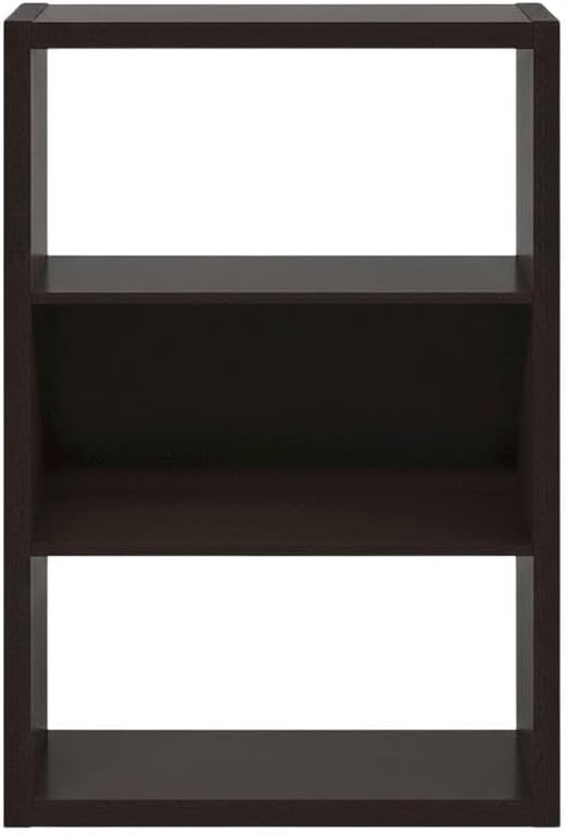 Furnifact Dark Oak Bookcase with Stylish Design, Durable Wooden Construction, Spacious Storage, Modern Home and Office Decor