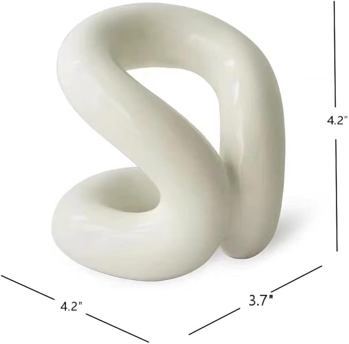 Handmade Ceramic Holder Stand for Toothbrushes, Makeup Brushes, and Pens - Minimalist Design for Bathroom Vanity and Countertops Decor (Milky White)