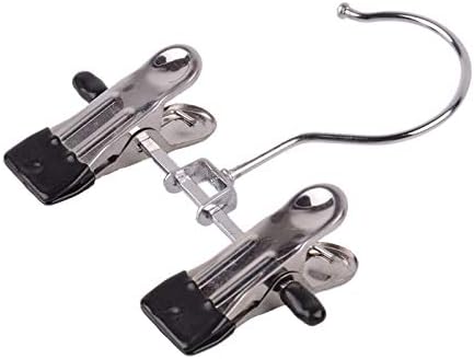 Double Adjustable Clips Boots Hangers,Space Saving Boots Socks Bags Hanging Clips Boot Holder Boot Organizer,Set of 6