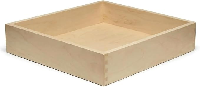 Built In USA - Dovetail Pull Out Drawer Box Only - Pull Out Tray (3.5" High 17" Wide - 20" Depth (No Slides))