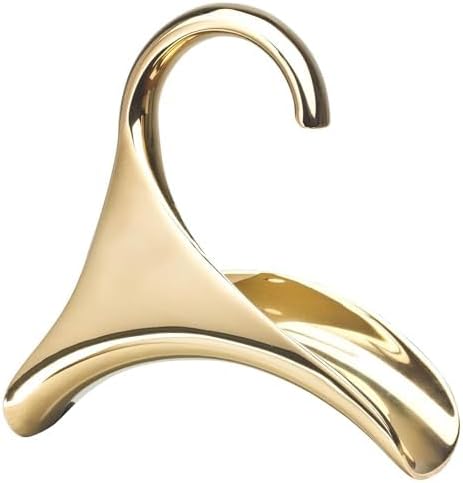Bag-a-Vie Gold Metal Hangers Combo Pack 6 (3 Purse Hangers + 3 Clothes Hangers) Closet Organizer Set for Handbags, Coats & Suits