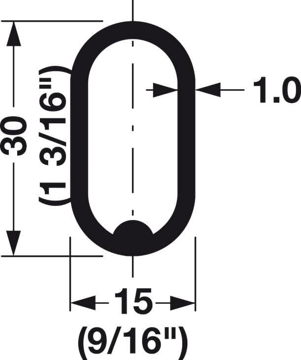 Oval Closet Rod with End Supports (Satin Nickel, 24" Wide Space)