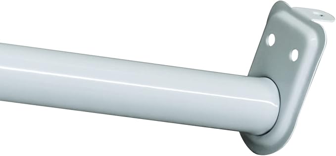 Adjustable Closet Rod, Steel 30 Inch to 48 Inch, 30 Pound Capacity, White – Design House, 205823