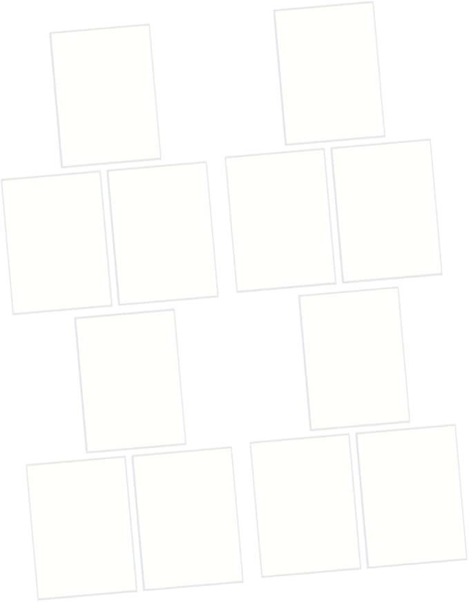 VILLCASE 25 Sheets Glossy White Vinyl Sticker Paper Shipping Labels for Storage Bins Rectangle Stickers for Kitchen