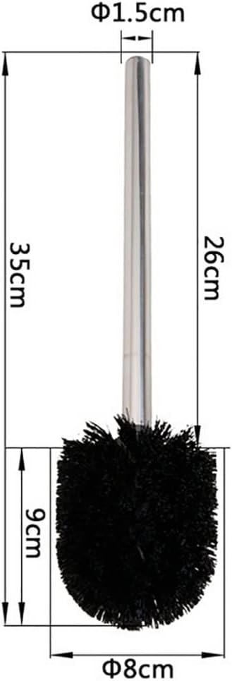 Toilet Brush Toilet Cleaning Brush Stainless Steel Long Handle Toilet Brushes Kitchen Bathroom Cleaning Tool Home Hotel WC Bathroom Cleaner Bathroom Toilet Brush Holder
