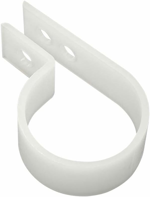 50Pcs 1 Inch R-Type Nylon Cable Clamps for Cable Wire Management | Durable Nylon Material, R-Shape Cable Holder, 1 Inch Opening Size, Multi-Hole Mount Base, Neat Wire Organization
