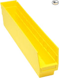 QUANTUM STORAGE SYSTEMS QSB205YL STORE-MORE Part Organizer Yellow Bins 24" L x 5" W x 6" H 16 Pack