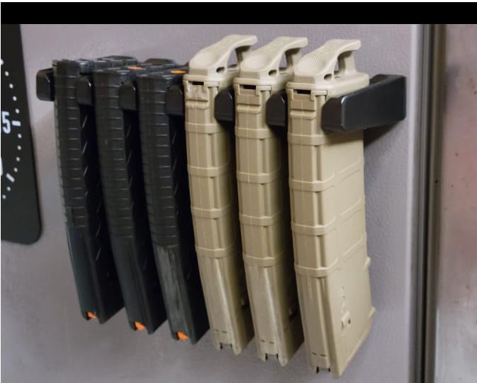 Aoanoko PMAG Rack Wall Mount,Mag Holder|AR Magazine Hodler|Wall Mount Display Mag Storage,Home Magazine Storage Rack,Mag Rack for Gun Safe,Locker,Cabinet,Wall