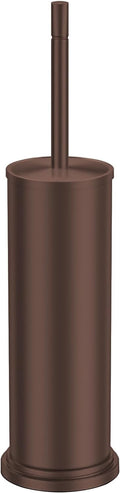 Bronze Toilet Brush and Holder Set,304 Stainless Steel Toilet Brush for Bathroom with Long Handle, Heavy Duty Toilet Bowl Brush,Removable Inner Bowl and Splash Protection,Deep Cleaning