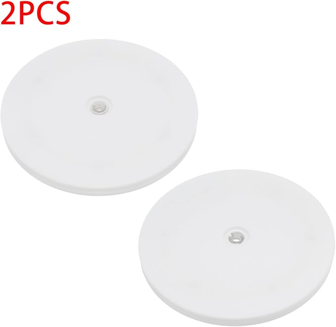 2 Pcs White 7 inch Acrylic Lazy Susan Rotating Turntable Organizer Bearings - Round Swivel Plate for Spice Rack, Table, Cake, Kitchen Pantry