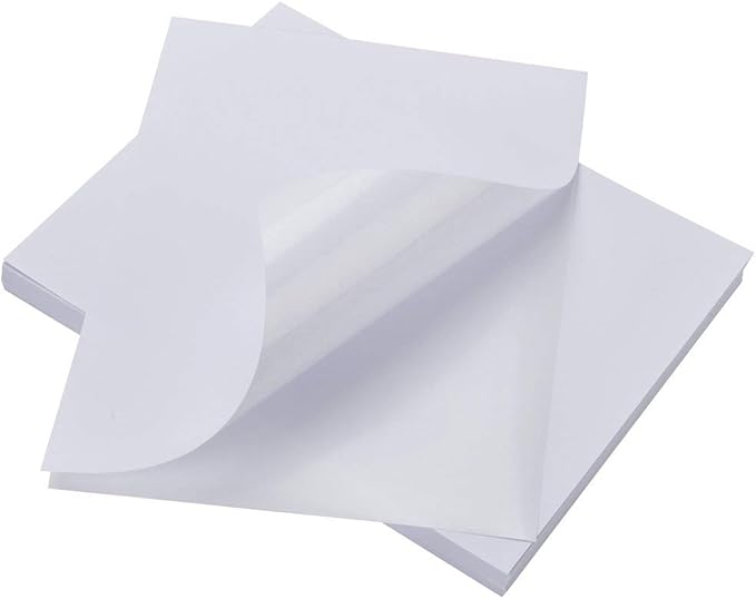 MFLABEL Full Sheet Sticker Labels, Address Labels, White Matte Label Paper, 8-1/2" x 11" Shipping Labels for Laser & Inkjet Printer (500 Labels, 500Sheets)