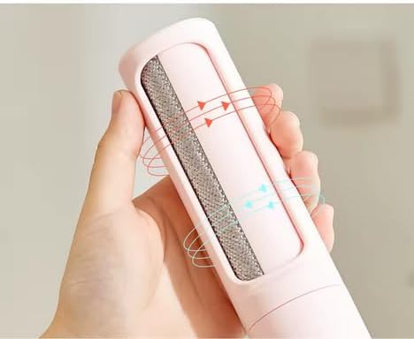 Compact Travel Lint Roller - Reusable Pet Hair Remover Tool for Furniture, Clothes, Carpet and Couches - Washable Cat and Dog Hair Removal Roller for Car Interiors, Travel and Home (Green)