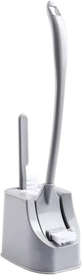 Toilet Brush 2 Pieces Toilet Brush Toilet Cleaning Kit Silicone Wall Hanging Toilet Cleaning Brush Home Bathroom Cleaning Toilet Brush Clean Tool Bathroom Toilet Brush Holder (Gray) (Gray)